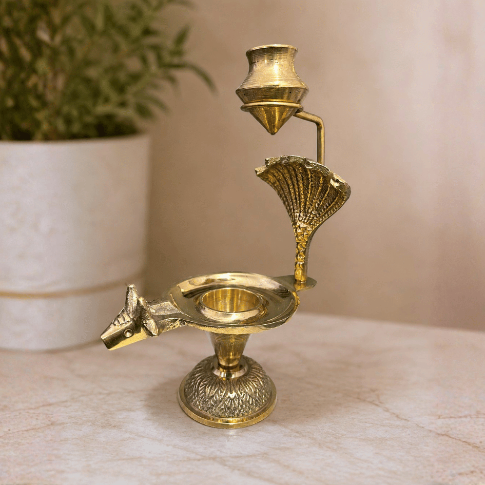 Taatvik Rudra Jaladhari – Premium Detachable Brass Abhishek Stand